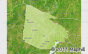 Physical Map of Tieningboue, satellite outside