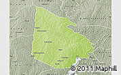 Physical Map of Tieningboue, semi-desaturated