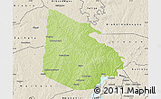 Physical Map of Tieningboue, shaded relief outside