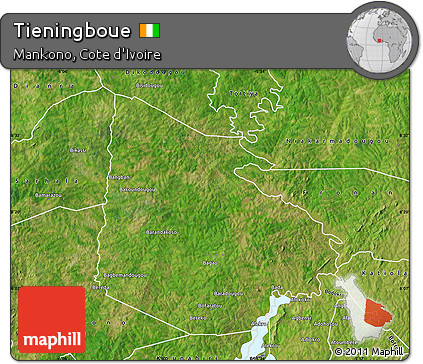 Satellite Map of Tieningboue