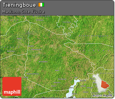 Satellite Map of Tieningboue