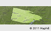 Physical Panoramic Map of Tieningboue, darken