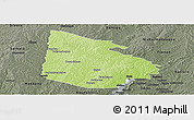 Physical Panoramic Map of Tieningboue, darken, semi-desaturated