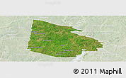 Satellite Panoramic Map of Tieningboue, lighten