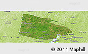 Satellite Panoramic Map of Tieningboue, physical outside