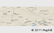 Shaded Relief Panoramic Map of Tieningboue