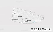 Silver Style Panoramic Map of Tieningboue, single color outside