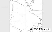 Blank Simple Map of Tieningboue, no labels