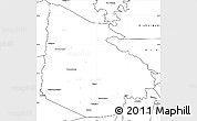 Blank Simple Map of Tieningboue