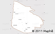 Classic Style Simple Map of Tieningboue, cropped outside