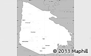 Gray Simple Map of Tieningboue