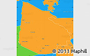 Political Simple Map of Tieningboue
