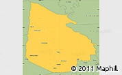 Savanna Style Simple Map of Tieningboue