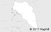 Silver Style Simple Map of Bako