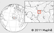 Blank Location Map of Kaniasso