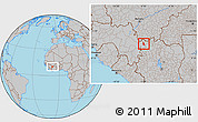 Gray Location Map of Kaniasso