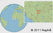 Savanna Style Location Map of Kaniasso