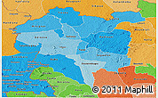 Political Shades Panoramic Map of Odienne