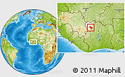 Physical Location Map of Seguelon, highlighted parent region