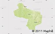 Physical Map of Seguelon, cropped outside