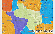 Physical Map of Seguelon, political outside