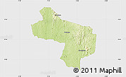 Physical Map of Seguelon, single color outside