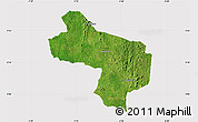 Satellite Map of Seguelon, cropped outside