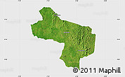 Satellite Map of Seguelon, single color outside