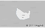 Gray 3D Map of Seydougou, single color outside
