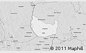 Silver Style 3D Map of Seydougou