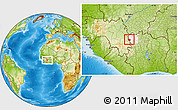 Physical Location Map of Seydougou, highlighted parent region