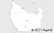 Silver Style Simple Map of Seydougou