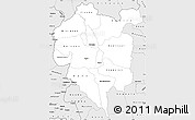 Silver Style Simple Map of Odienne