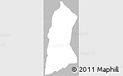 Gray Simple Map of Tieme, single color outside