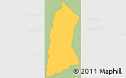 Savanna Style Simple Map of Tieme, cropped outside