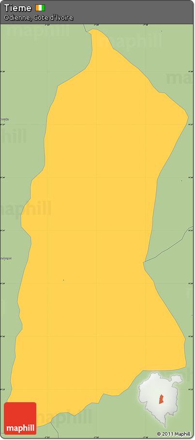Savanna Style Simple Map of Tieme