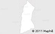 Silver Style Simple Map of Tieme, cropped outside