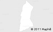 Silver Style Simple Map of Tieme, single color outside