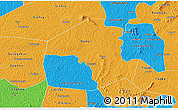 Political 3D Map of Oume