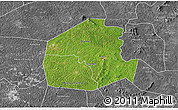 Satellite 3D Map of Oume, desaturated