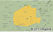 Savanna Style 3D Map of Oume