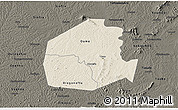 Shaded Relief 3D Map of Oume, darken