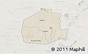 Shaded Relief 3D Map of Oume, lighten