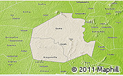 Shaded Relief 3D Map of Oume, physical outside