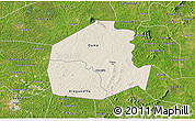 Shaded Relief 3D Map of Oume, satellite outside