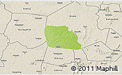 Physical 3D Map of Diegonefla, shaded relief outside