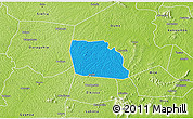 Political 3D Map of Diegonefla, physical outside