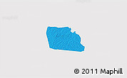 Political 3D Map of Diegonefla, single color outside