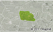 Satellite 3D Map of Diegonefla, lighten, semi-desaturated