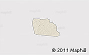 Shaded Relief 3D Map of Diegonefla, single color outside